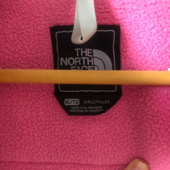 The North Face Youth Girls Fleece Jacket Size XL Fleece Pink and Gray - Picture 6 of 11